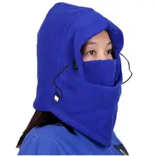 Зимние однотонные шапочки для женщин для верховой езды Skullies мужские в масках предотвращают теплые уличные шапки шерстяные флисовые головные уборы для активного ветра MA065