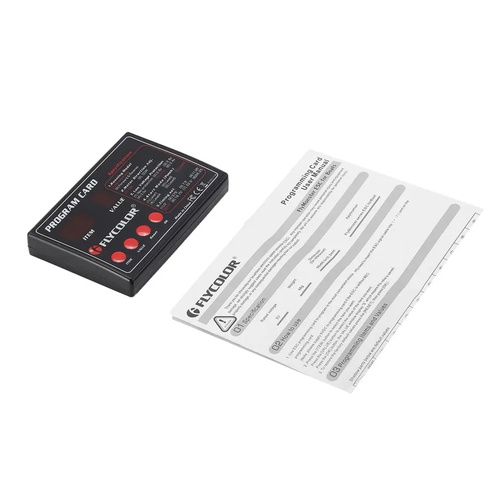 

Original FLYCOLOR Fly Monster Programing Card for Remote Control RC Boats Ship Flycolor ESC Electronic Speed Controller