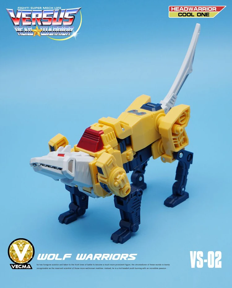 MFT трансформация Weirdwolf VS-02 VS02 G1 хедмейстер голова верриор карманная война серия волчий режим фигурка Робот Игрушки
