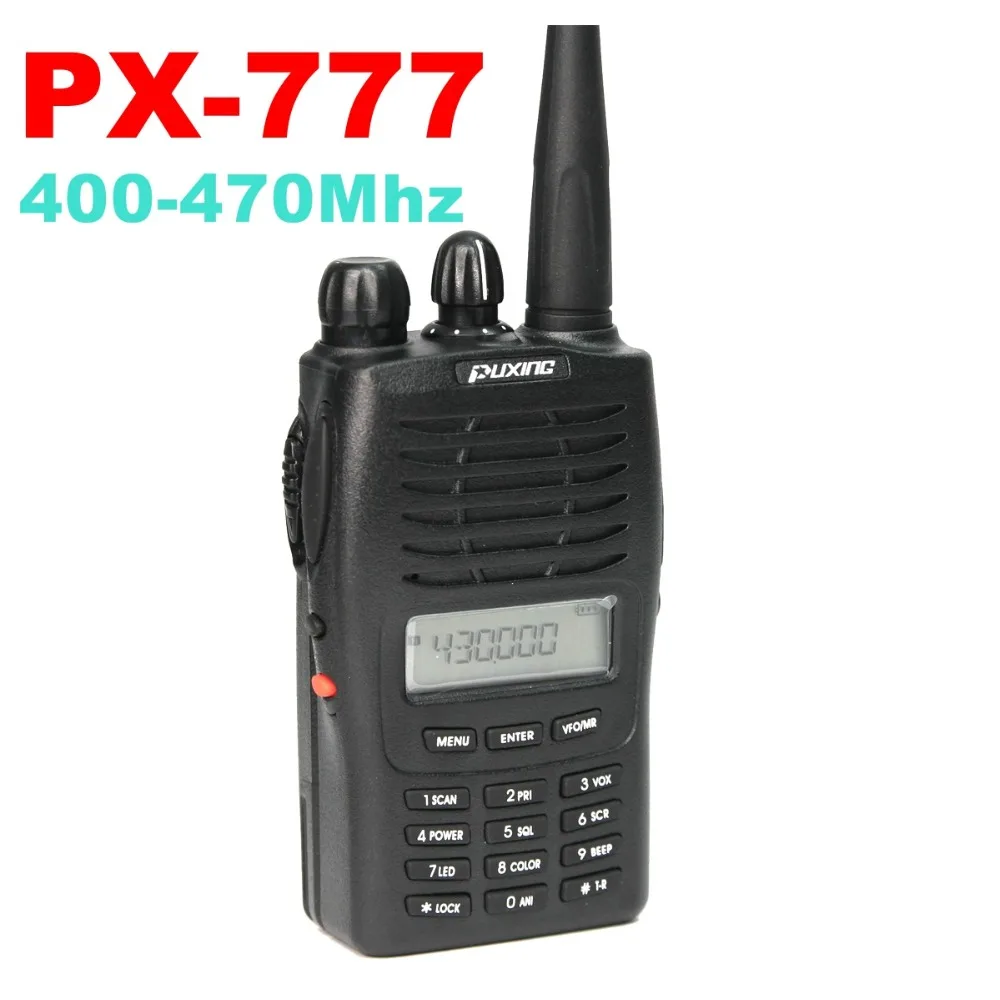 Puxing PX 777 128 канальный VHF/UHF/UH двухстороннее радио добавить бесплатный динамик
