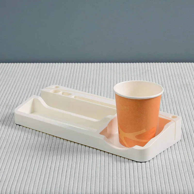 

Multifunctional Stationery Storage Tray Plastic DIY Space-saving Shelf for Home Office XJ66