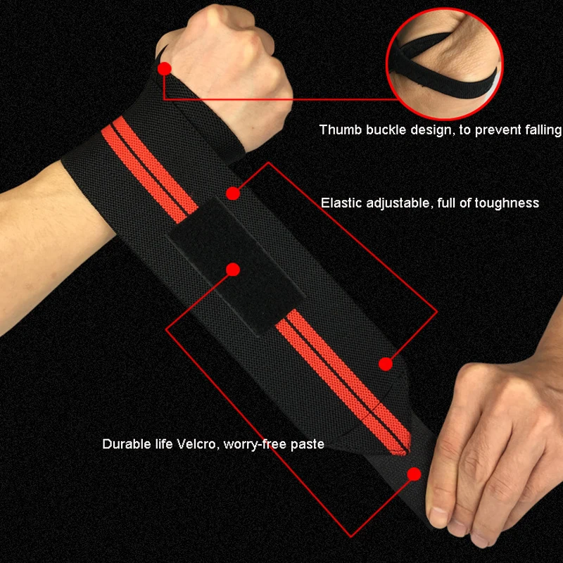 1PCS adjustable wristband wrist set thumb support gym winding breathable wrist wrist fitness outdoor sports wrist support-2