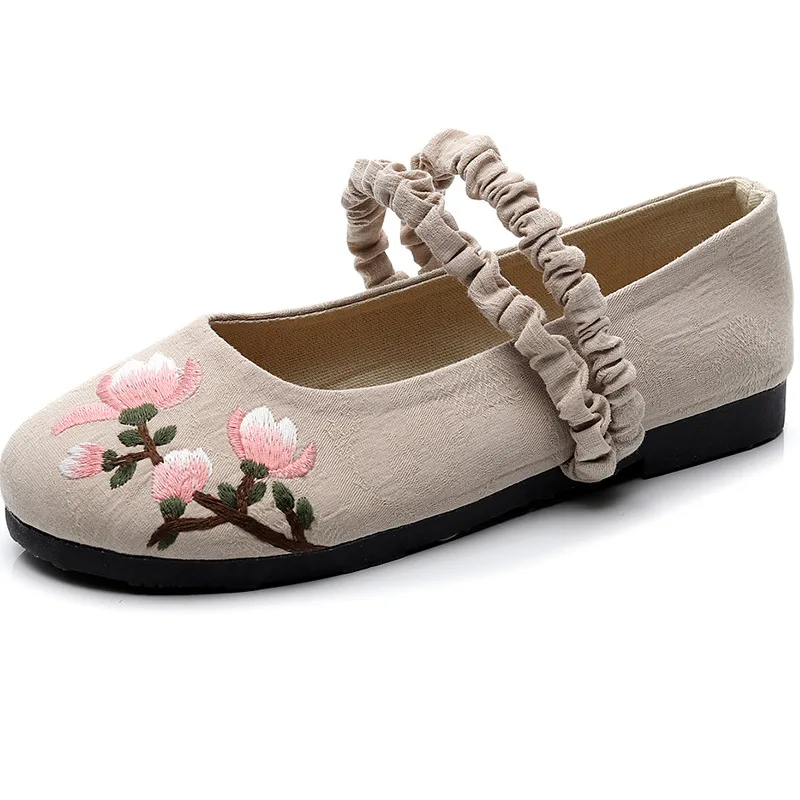emale art cotton hemp national embroidery shoes luxury shoes women designers women casual shoes breathable cotton hemp female
