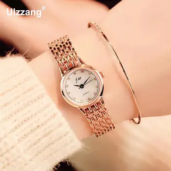 

Luxury Ulta-Thin Women Metal Weave Dress Quartz Wristwatches Fashion Plated Gold Silver Ladies Dress Leisure Watch Relojes mujer