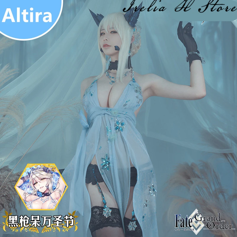 {Stock} Altria FGO косплей костюм на Хэллоуин Fate Grand/Order Pendragon сексуальное женское платье в