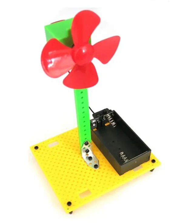 DIY Набор игрушек ручной работы четырехлистный многоцветный пластиковый пропеллер модель вентилятора Science and technology Paddle модель ветряной мельницы пазл