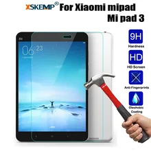 XSKEMP 9H Real Tempered Glass For Xiaomi mipad Mi pad 3 Tablet Screen Protector 9H Hardness LCD Toughened Protective Film Guard