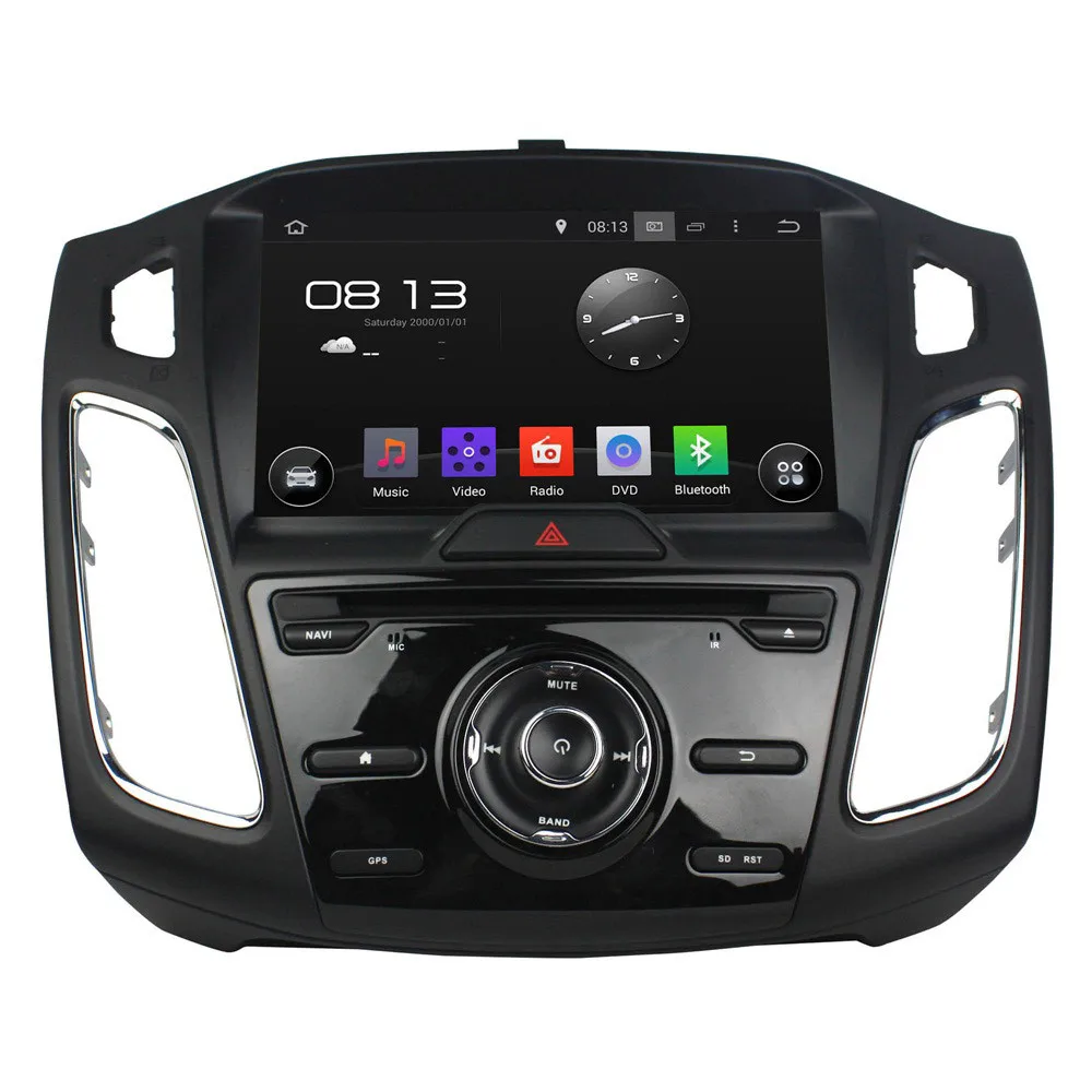 Discount Car Multimedia Player Stereo Audio Radio DVD Player Android 8.1.0 GPS SYNC WiFi For Ford Focus 2015 2016 2017 2018 0