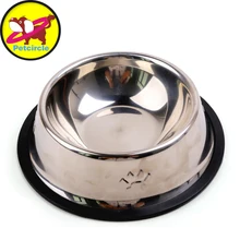 Metal font b dog b font cat food bowl cat dish stainless steel font b dog