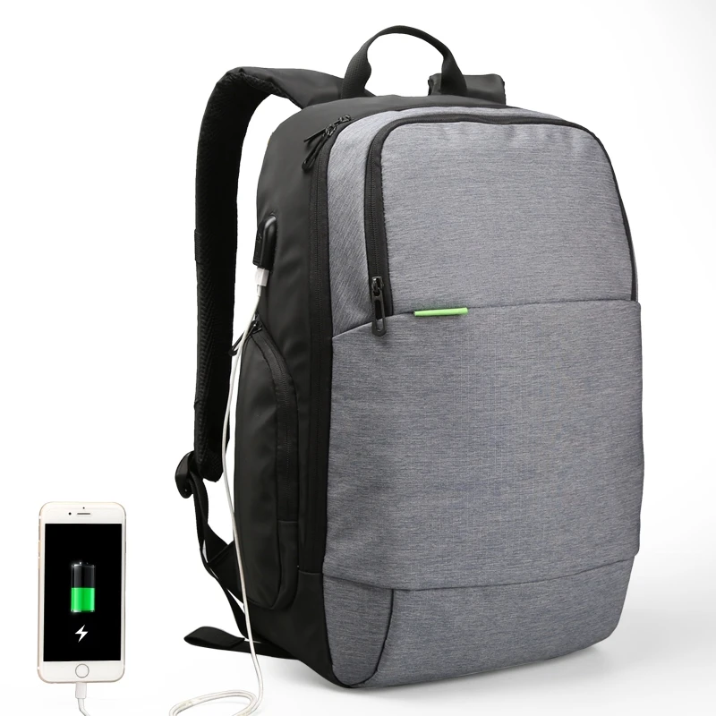 Kingsons брендовый Внешний USB рюкзак для ноутбука с зарядкой, противоугонная сумка для ноутбука 15,6 дюймов для деловых мужчин и женщин