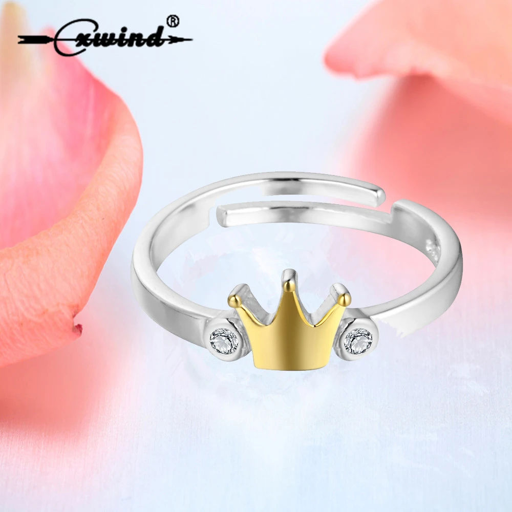 Queen Crown Tiara Gold Ring