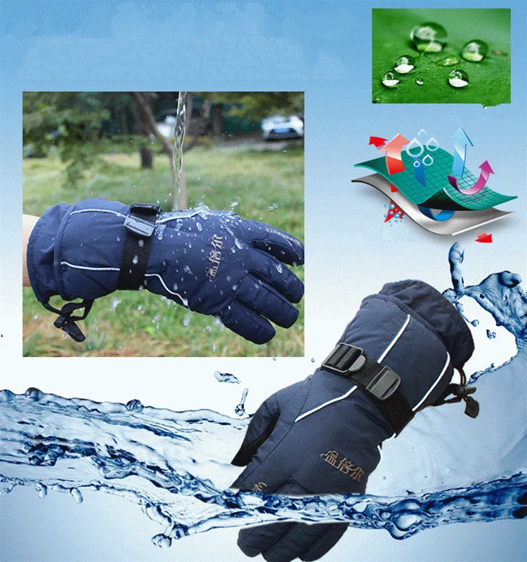 winter new warm gloves adult cotton thick skiing motorcycle riding men's gloves, fashion female gloves (8)