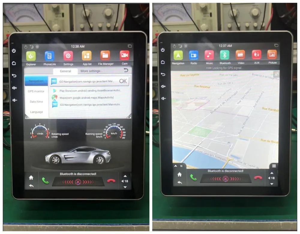 Flash Deal Rotatable Tesla style Screen 2 din 9.7" Quad Core Android 7.1 Universal Car dvd Player RDS Radio GPS Bluetooth WIFI Mirror link 2