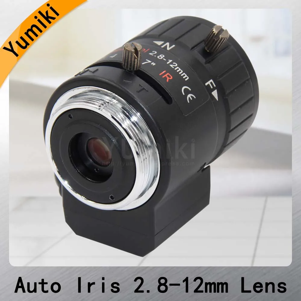 Yumiki 3MP 1/2. 7 &quot2 8 12 мм F1.4 ручной варифокальный DC Авто Iris CCTV IR Объектив CS крепление