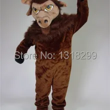 Костюм талисмана темно-коричневого цвета, костюм талисмана, маскарадный костюм, карнавальный костюм-маскот