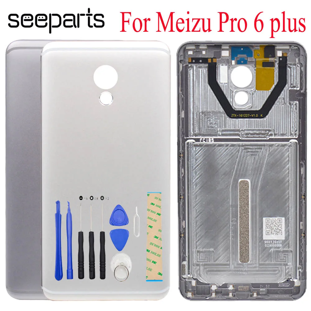 New Battery Back Cover For MEIZU PRO 6 Plus 5 7 Inch Housing Case No Camera 1