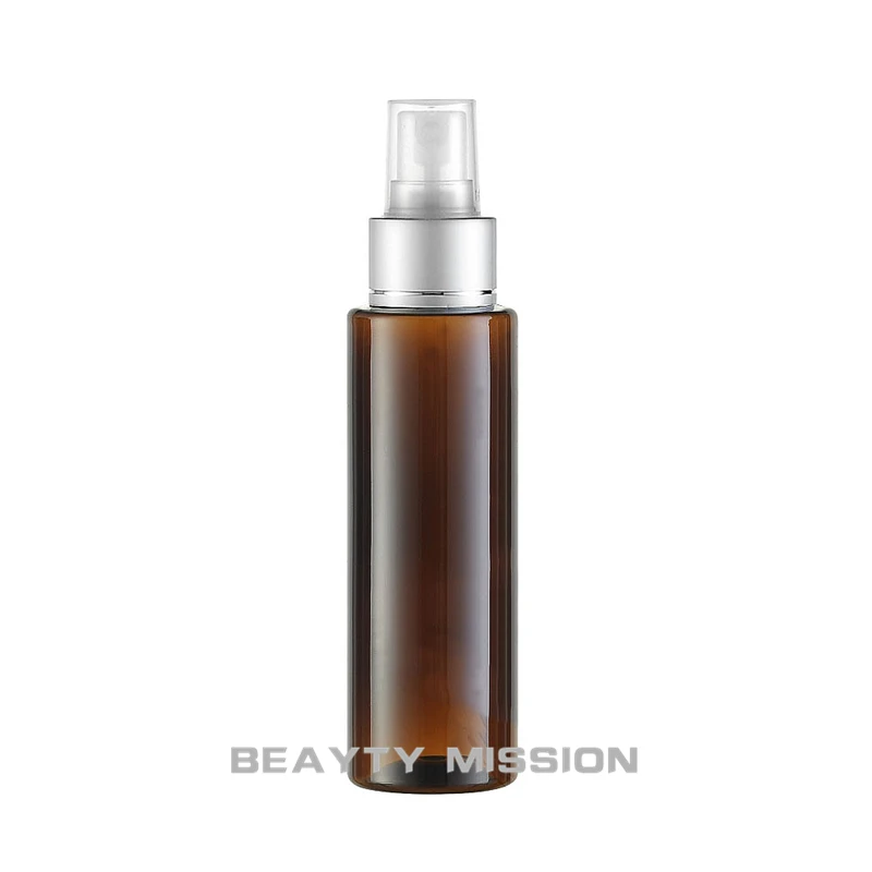 100ml-brown-flat-shoulder-plastic-spray-bottle-100cc-empty-cosmetic-container-toner-water-travel-packaging-bottle