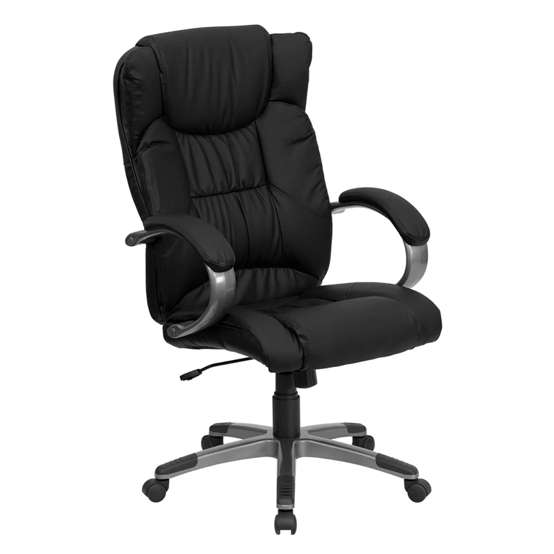 

Flash Furniture High Back Black Leather Executive Office Chair [863-BT-9088-BK-GG]