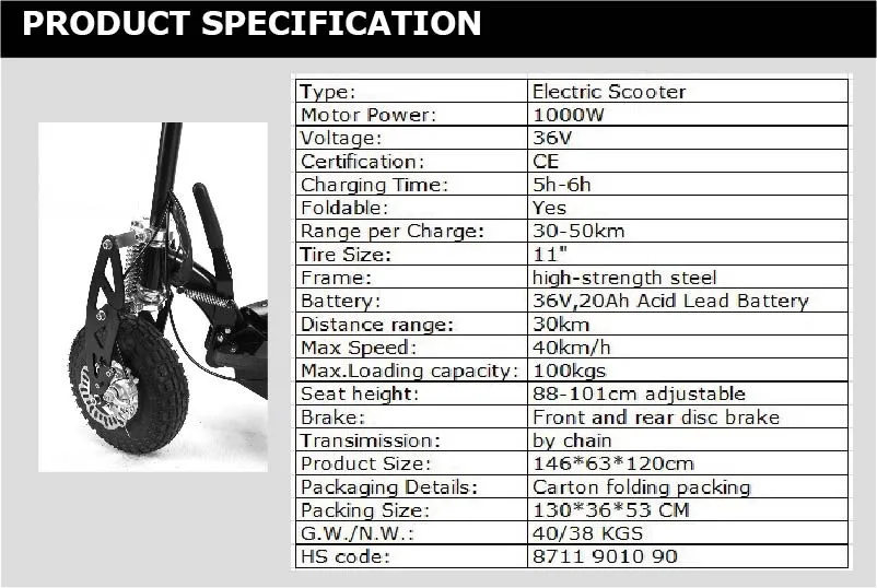 PRODUCT SPECIFICATION-36V