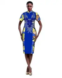 2018 Мода Новый стиль африканских женщин большие размеры платье M-6XL