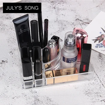 

JULY'S SONG 8 Lipstick Holder Display Stand Clear PS Make Up Brush Organizer Cosmetic Organizer Makeup Storage Organizer