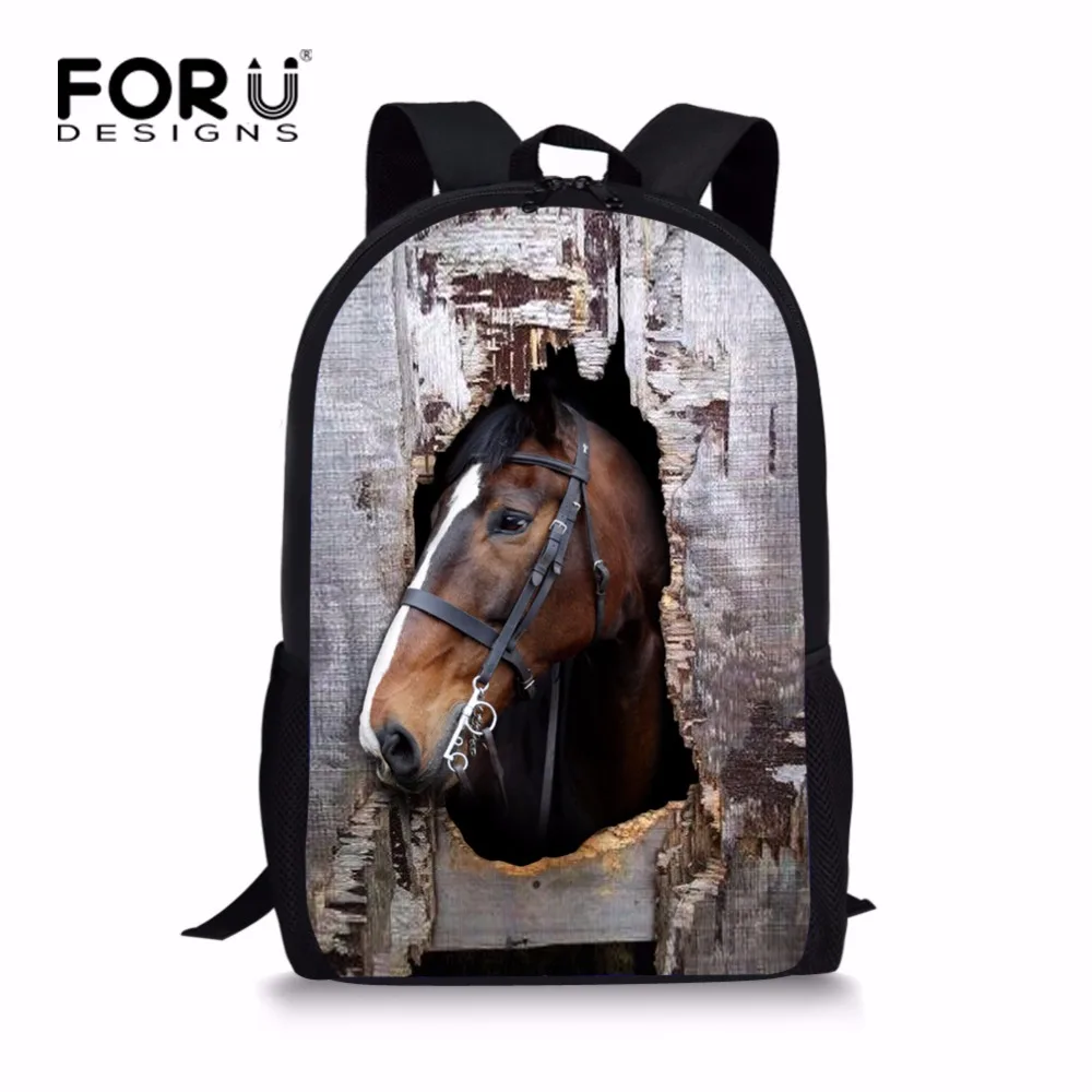 Крутая школьная сумка FORUDESIGNS для маленьких мальчиков и девочек с изображением