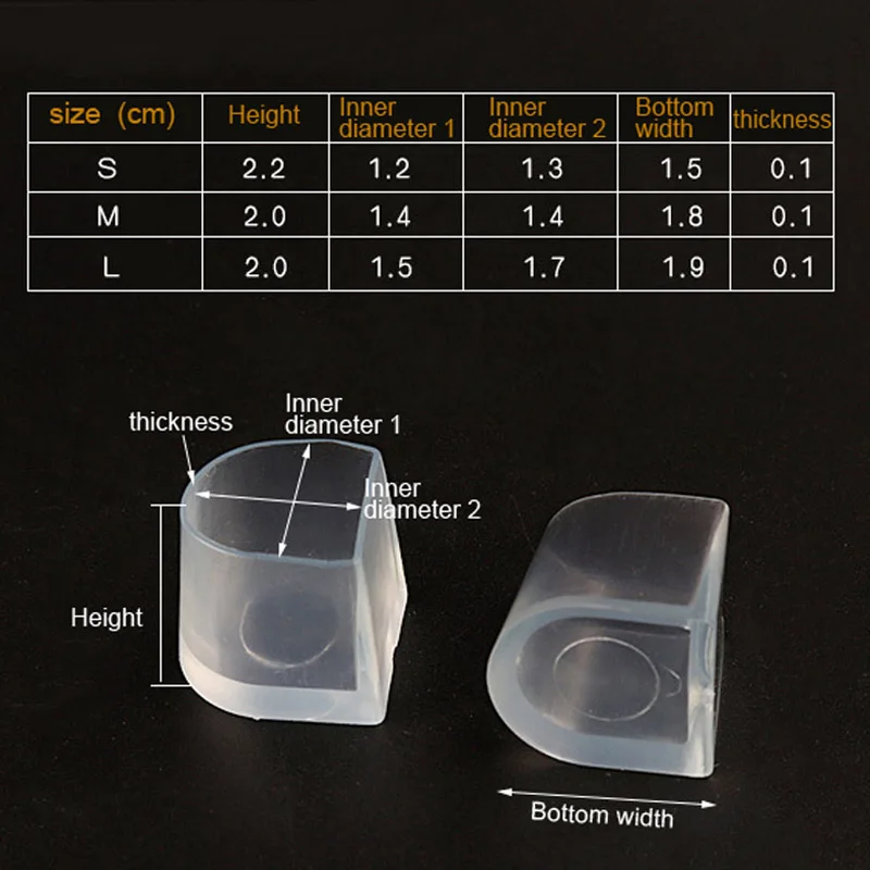 50 Pairs Womens Heels Protectors High Heels Dancing Covers Anti-slip Silicone Cap on The Heel for The Bride Wedding Shoes Favor