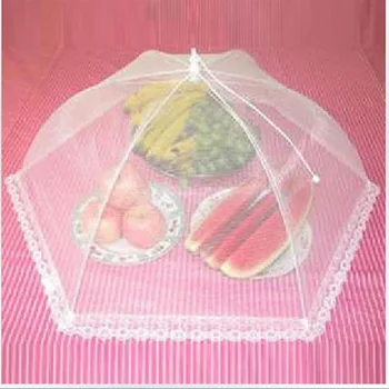 

1PCS Foldable Household Food Umbrella Washable Mesh Food Cover Picnic Barbecue Party Anti Fly Mosquito Net Tent Kitchen Gadgets