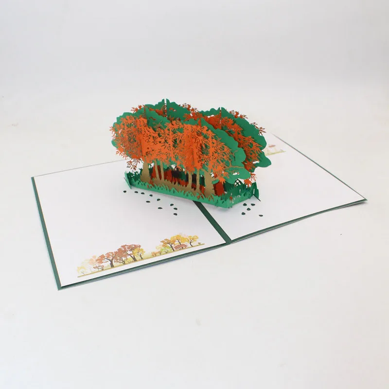  3D Handmade 2019 Merry Christmas Forest Lucky Deer Paper Invitation Greeting Cards PostCard Happy N - 32950871027