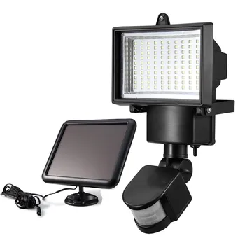 

5pcs/lot 100 LED Solar Power PIR Motion Sensor Light Lamp with Solar Panel Outdoor Garden Path Garage Light Security Floodlight