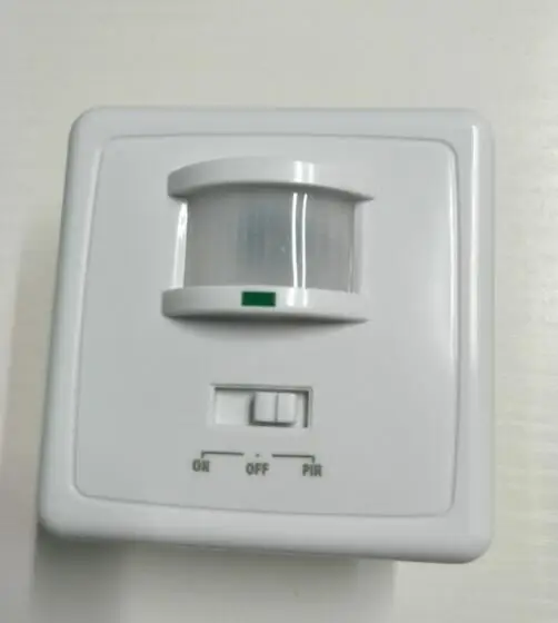 

100 pcs/lot dhl fedex wholesales High quality wall mounted pir motion sensor light switch MAX 600w load+9m max distance
