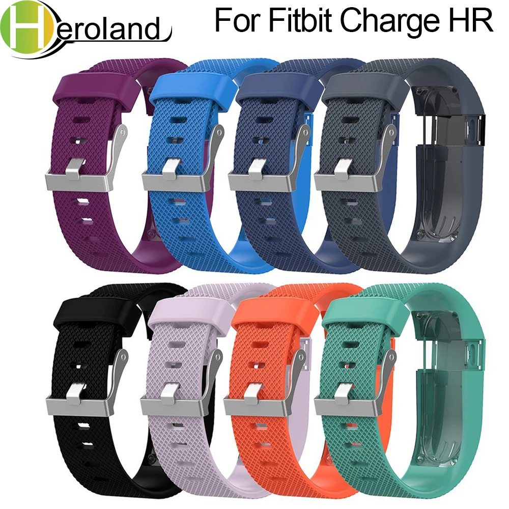 Fibbia In Metallo Da Polso Bandsfor Fitbit Carica Hr Cinturino Di Ricambio In Silicone Smart Watch Band Per Fitbit Carica Hr Activity Tracker