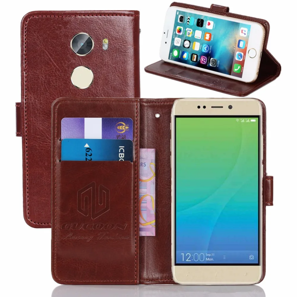 

GUCOON Vintage Wallet Case for Gionee X1s 5.2inch PU Leather Classic Book Flip Cover Magnetic Fashion Cases