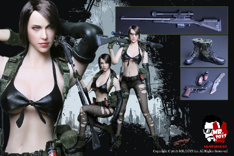 

MR TOYS 1/6 Metal Gear Sexy Sniper Quietly Jingjing Set for 12inch Action Figure DIY