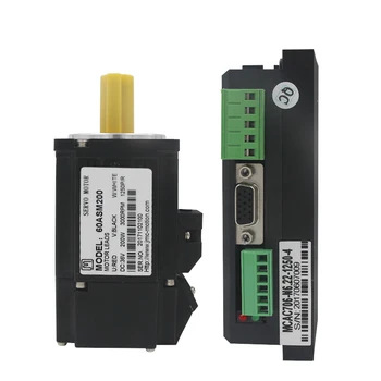 

Original JMC 60ASM200+MCAC706 200W 36VDC 0.64N.m NEMA24 Economical AC servo motor drive kit 1250 line 3000rpm