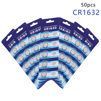 

Centechia Pro 50pcsPromotion Button Battery CR1632 LM1632 BR1632 ECR1632 3V Watch Button Coin Cells Lithium Battery 5 Pcs EE6224