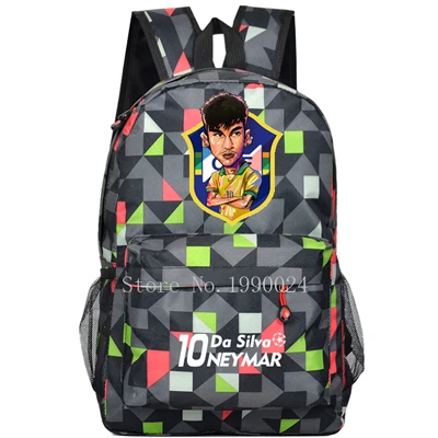 Подростковые школьные сумки Neymar аниме, рюкзаки для книг, сумка для футбола, детская модная сумка на плечо, Студенческая дорожная сумка, Mochila Escolar - Цвет: Style 14