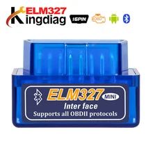 Мини ELM327 Bluetooth 2.0 Интерфейс V2.1 OBD2 OBD 2 Авто диагностический инструмент ELM 327 работает на Android Крутящий момент/ pc v 2.1 BT адаптер