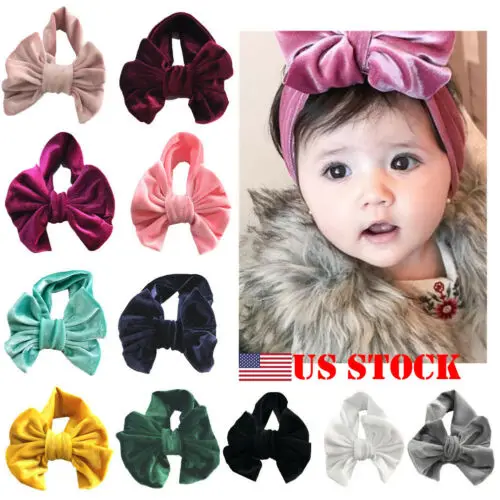 

Cute Baby Girls Toddler Kids Turban Knot Headband Hair Band Accessories Headwear