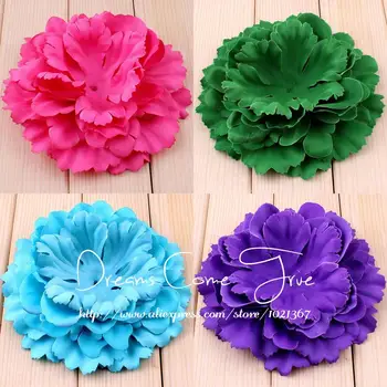 

20pcs/lot 11CM 20 Colors Newborn DIY Fashion Chic Shabby Artificial Shaped Fabric Hair Flowers For Baby Girls Hair Accessories