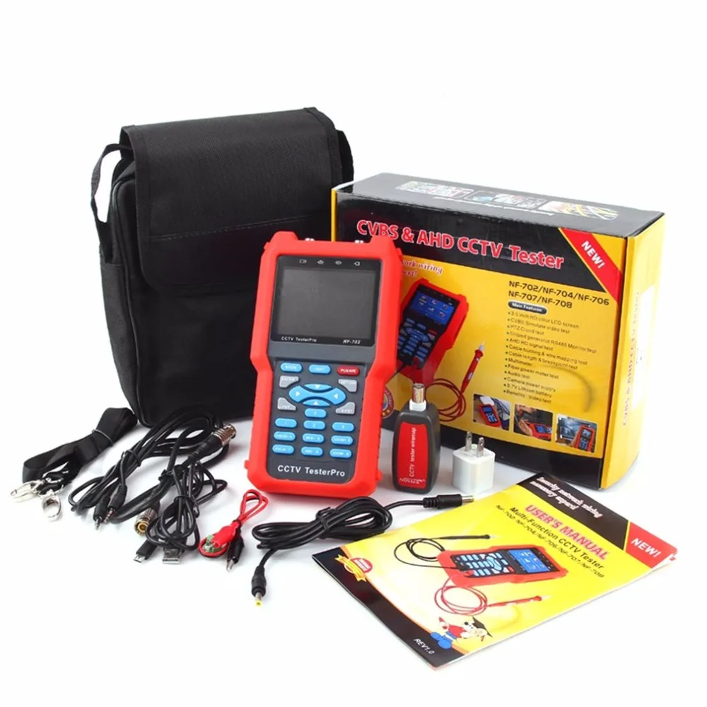 

NOYAFA NF-702 Multi-function LCD CCTV Tester Line Finder Wire Tracker Diagnose Tone Tool Kit LAN Network Cable Tester