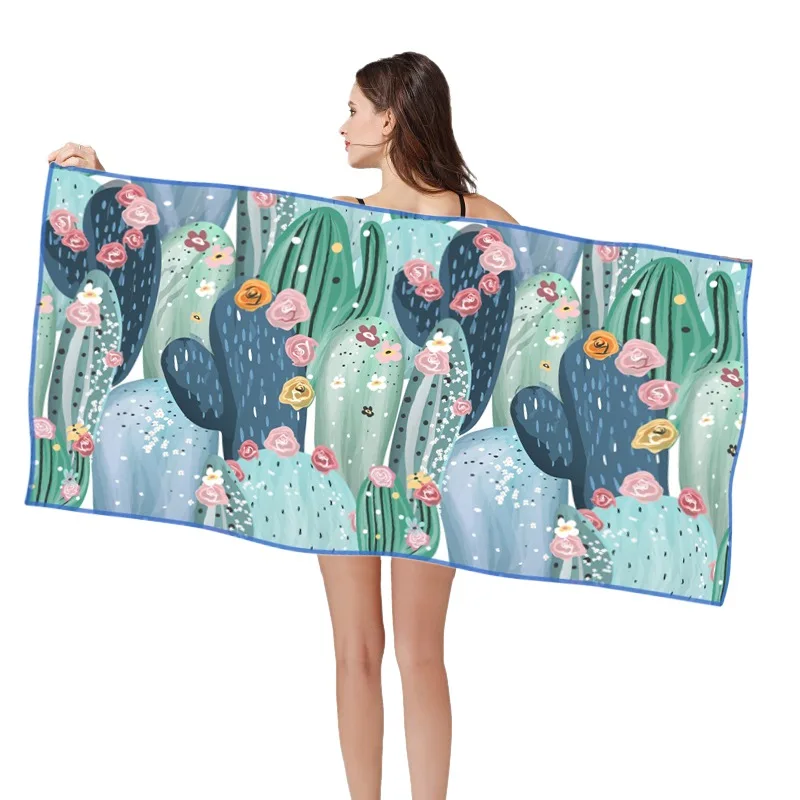 SERIES 5 160*80cm 3D HD Printed Beach Swimming Towel Quik Dry Microfiber Fabric Sand Free Multifuntion Beach Towels