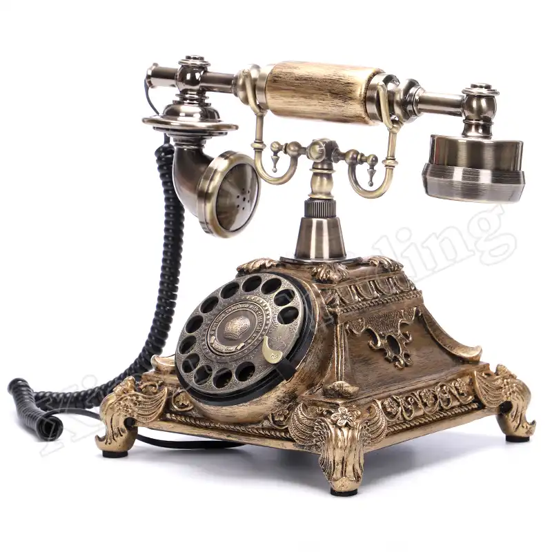 Old Telephone Rotary Phone Desk Telephone Beige Phone Landline Phone Retro Phone Bakelite Telephone Cream Telephone Bell Telephone