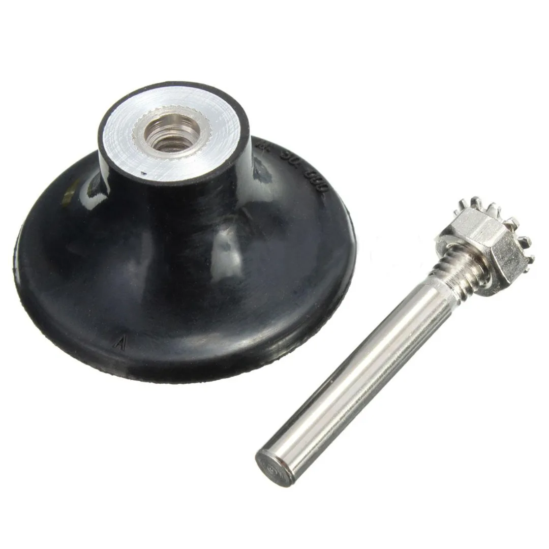 2inch Backing Pad 1/4" 6mm Shank M6 Screw Hole Mayitr Lock Rotary Sanding Disc Holder for Roloc Polishing Abrasive Discs