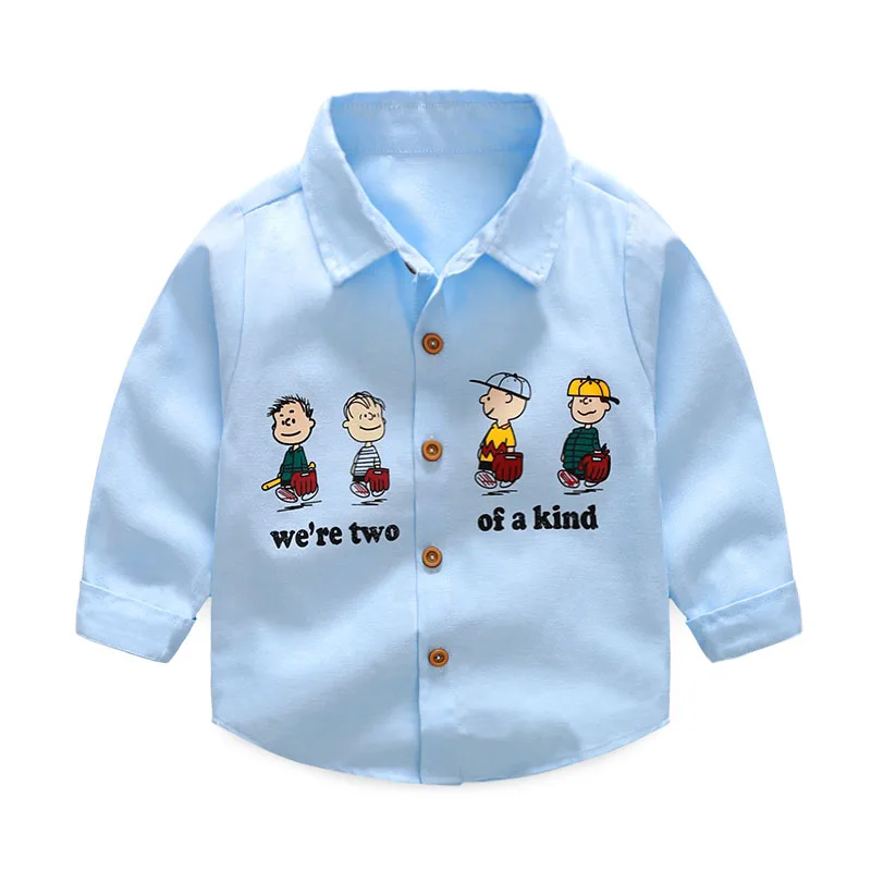 Buy 2018 Autumn Children Long Sleeve Shirts Cotton