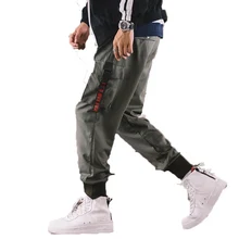 Мужские повседневные спортивные брюки, мешковатые брюки для бега Приталенные брюки уличная одежда в стиле хип-хоп мужские брюки карго для фитнеса мужские длинные армейские брюки