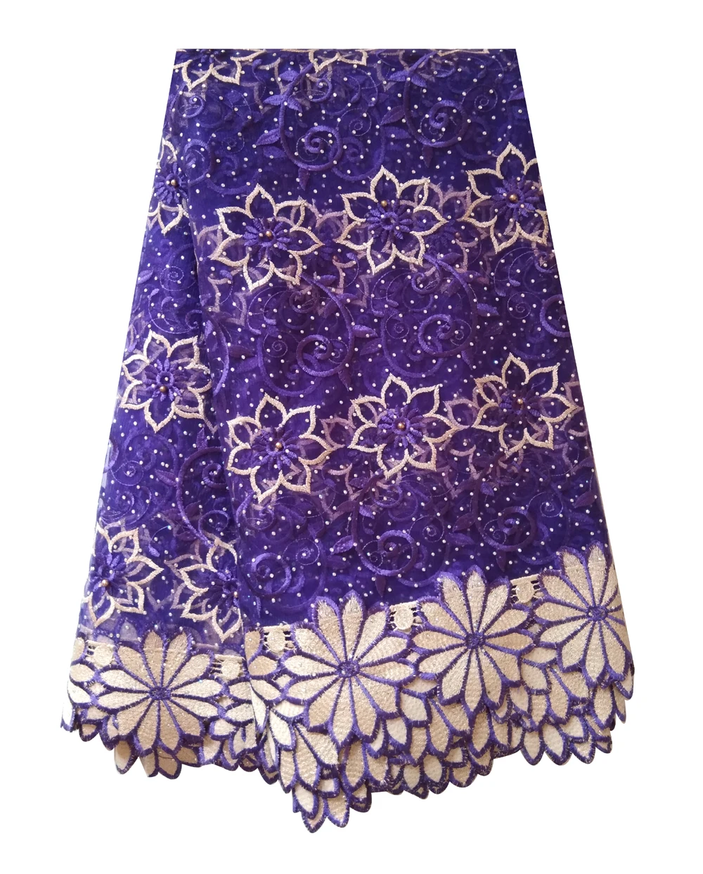 Purple tulle lace