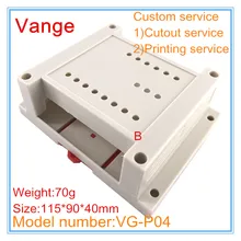 4 шт./партия прессформы делая экструзионные оболочки случае 115*90*40 мм ABS пластиковые корпусы для устройств diy коробка для направляющих электронных продуктов