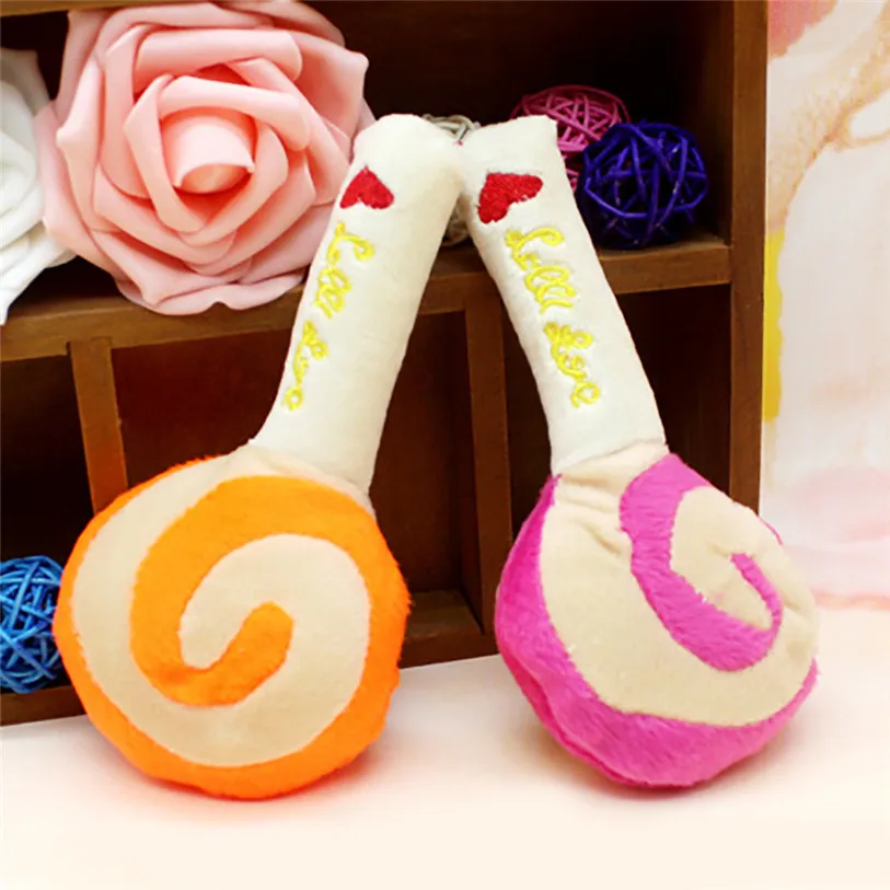 Cute Lollipop Pet Squeak Toys Plush Sound Play Dog Toys For Small Large Dogs Cats Puppy Molar Chew Toys Wholesale #F#40AT31 (5)