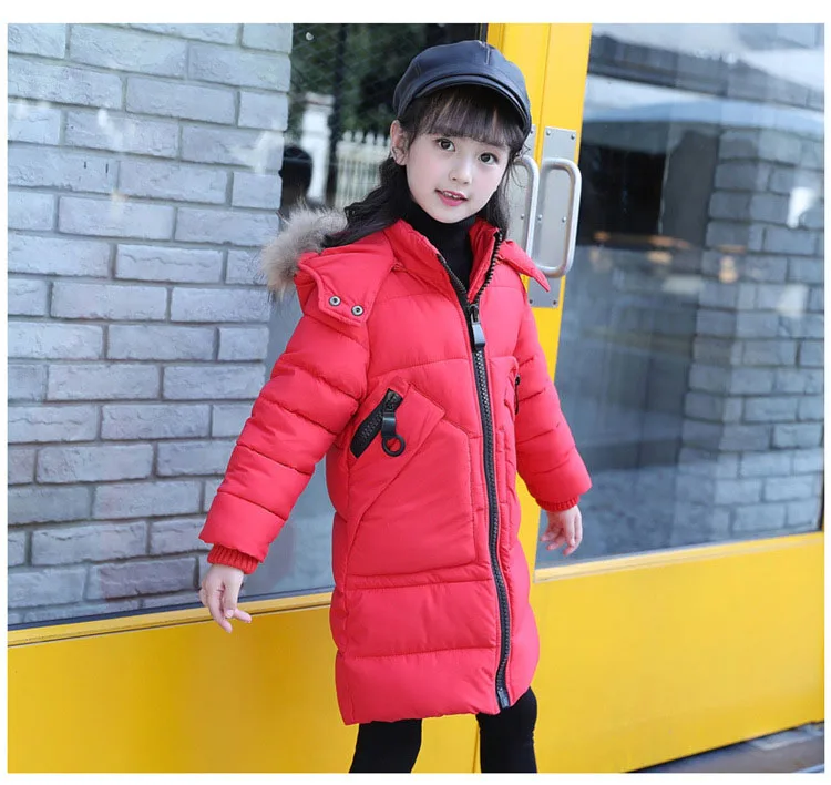 new 2017 winter girls padded coats long clothes children solid hooded jackets for girl warm tops kids parka clothing 4 5 6 7 8 9 10 11 12 13 14 15 years little big teenage girl coat winter long  girls winter coats 2017 (22)